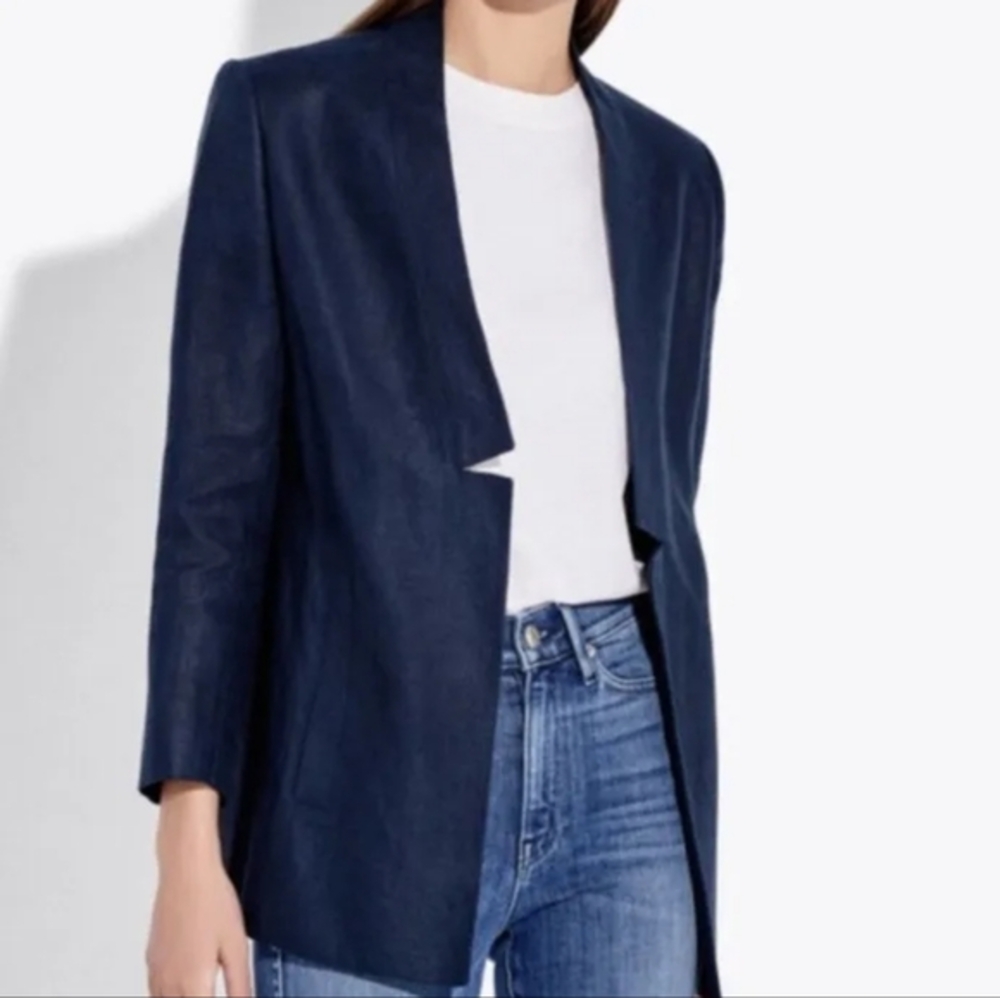 AYR Navy Linen Blazer